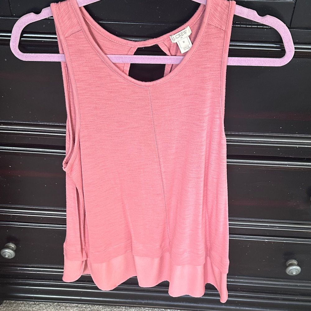 J. Crew Pink Sleeveless Tank Top